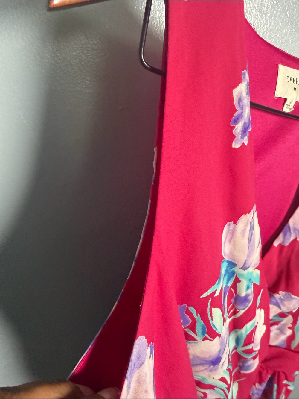 Everly Pink Floral Short Romper M - Picture 5 of 10
